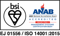 BSI Mark EJ01556/ISO 14001:2015